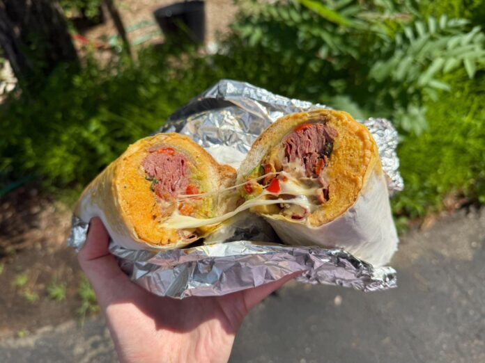 The “Imagination” sandwich on a hero, from the “heavy-hitters” section of the menu. Photo by Anna Whitney.