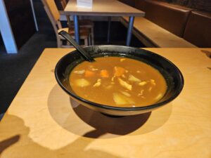Saica's udon noodle curry. Photo by Drew Saunders.