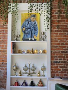 Decorations like this at Mynt House gives the place its identity. Photo by Drew Saunders.