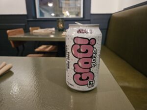 Grog grape is a hard pop with vodka in it. Photo by Drew Saunders.