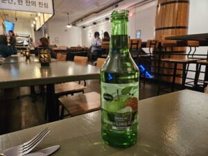 The Sparkling Soju at Bori's. Photo by Drew Saunders.