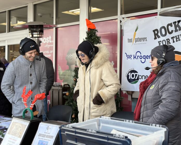 Cam Barrett and Eileen at the Rockin' for the Hungry. Image credit: Food Gatherer's.