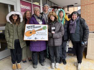 UUAA volunteer group at Rockin' for the Hungry. Photo by Food Gatherers.