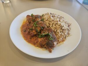 The cinnamon chicken at Ayse's. Photo by Drew Saunders.