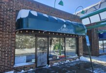 The front of Ayse's. The best way to approach it by car is to turn north from Plymouth Road onto Upland Drive, then turn left at the second driveway. Photo by Drew Saunders.