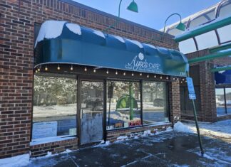 The front of Ayse's. The best way to approach it by car is to turn north from Plymouth Road onto Upland Drive, then turn left at the second driveway. Photo by Drew Saunders.