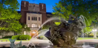 The Princeton Triangle Club will be doing their guest performance in the Lydia Mendelssohn Theatre in the Michigan League. Image credit: Destination Ann Arbor.