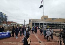 Ann Arbor Against Ice. Photo by Drew Saunders.