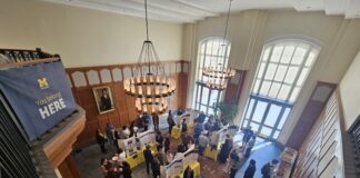 The 2026 Gramlich Showcase at the University of Michigan's Gerald R. Ford School of Public Policy. Photo by Drew Saunders.