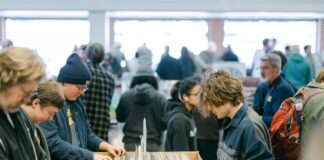 Attendees at a previous Record Store Day. Image credit: Lia Giannotti.