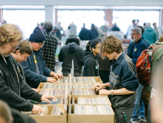 Attendees at a previous Record Store Day. Image credit: Lia Giannotti.