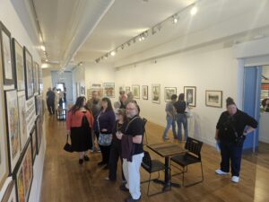 The Michigan Watercolor Society Signature Show at the A2AC, April 17. Photo by Drew Saunders.