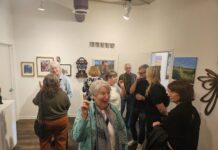 Opening reception for Jump!!! at the Gutman. Photo by Drew Saunders.