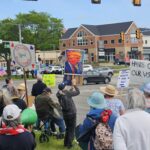 AA Indivisible's May 21 protest. Photo by Drew Saunders.
