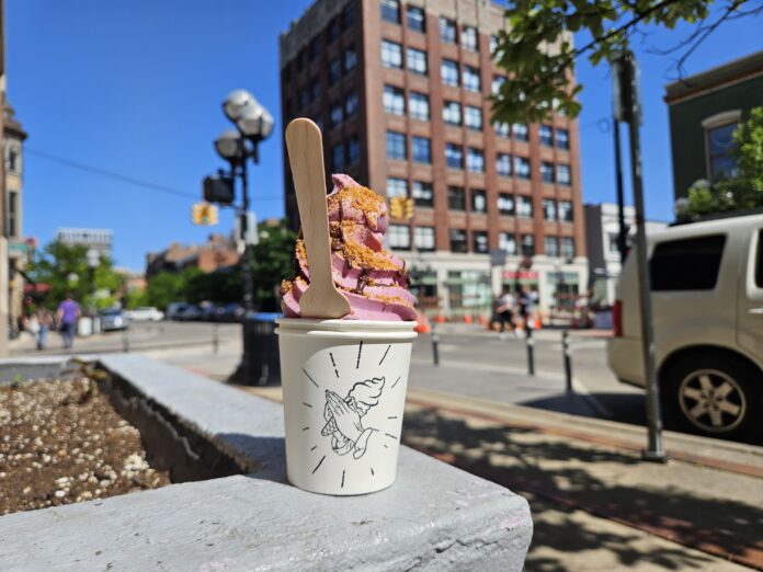 The cup option from Cold Truth Soft Serve. Photo by Drew Saunders.