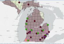 Dangerous Air Quality Expected to Remain Throughout Today Nearly all of the Lower Peninsula experienced hazardous air quality due to wildfires in Minnesota and Ontario, July 16. Image credit: EGLE's MiAir dashboard.