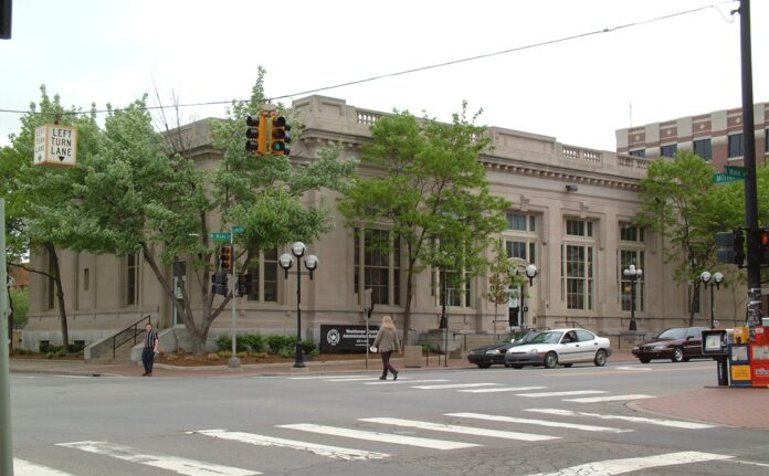 Washtenaw County Administration Building. Image credit Ann Arbor District Library