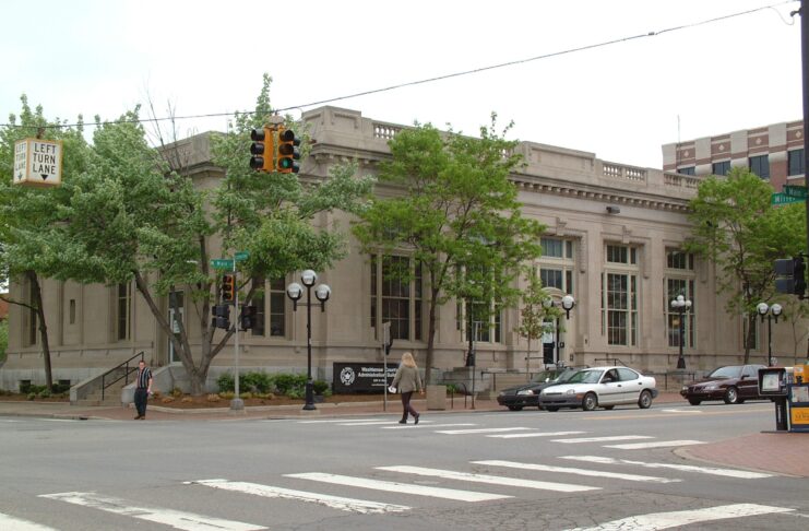 Washtenaw County Administration Building. Image credit Ann Arbor District Library