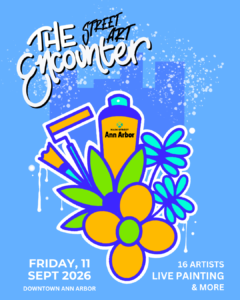 The 2026 Street Art Encounter poster. Image credit, Main Street Ann Arbor.