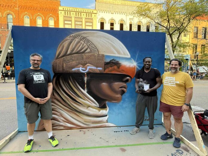 Artists from last year's Street Art Encounter. Image credit, Main Street Ann Arbor.